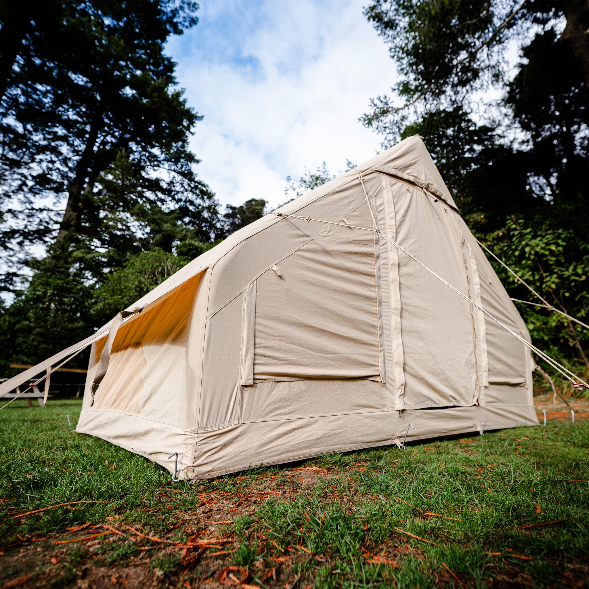 inflatable canvas tent rotorua