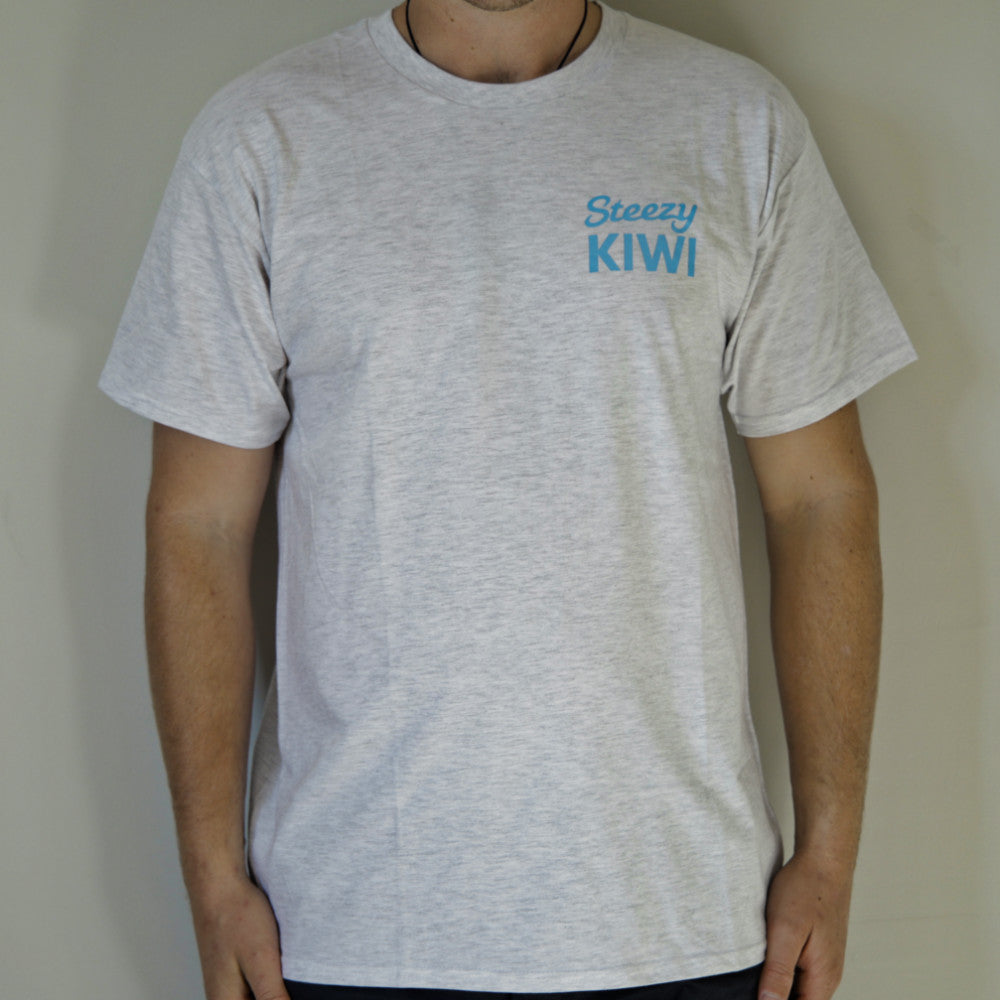 Steezy Kiwi light grey Tee